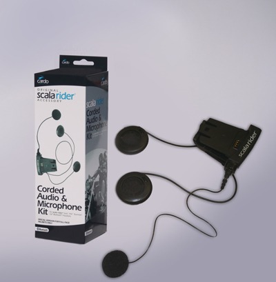 Scala Rider audiokit wired dubbele speakers